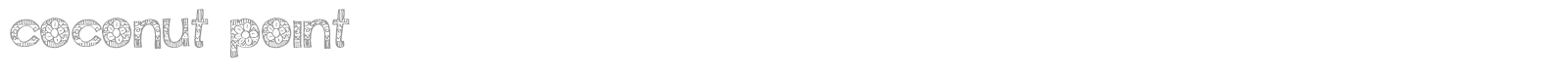 Coconut Point font preview